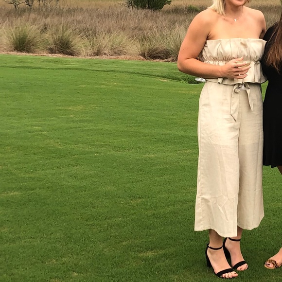 Saints + Secrets Linen Jumpsuit - Picture 1 of 5